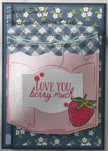 Handmade friendship card featuring floral images in Misty Moonlight and Bubble Bath from the Filled with Sweetness bundle.