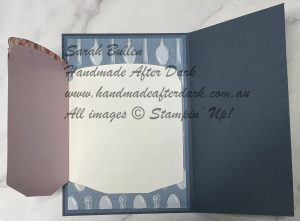 Handmade friendship card featuring floral images in Misty Moonlight and Bubble Bath from the Filled with Sweetness bundle.
