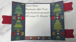 Christmas Fun Fold card - opened